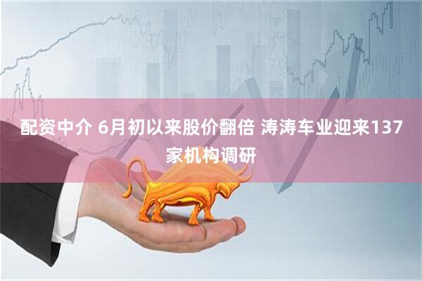 配资中介 6月初以来股价翻倍 涛涛车业迎来137家机构调研